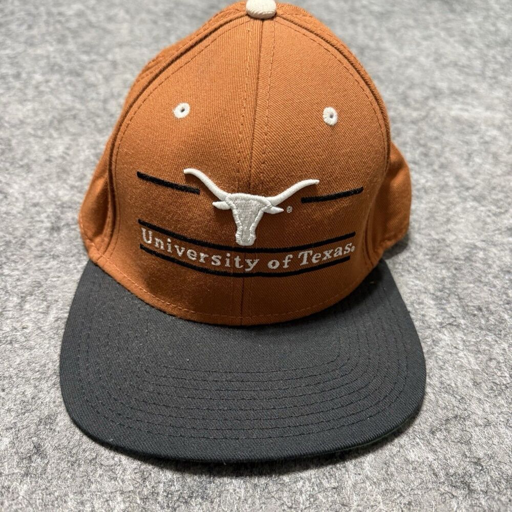 Vintage Headwear By The Game Cap One Size UT Austin Texas Wool Orange